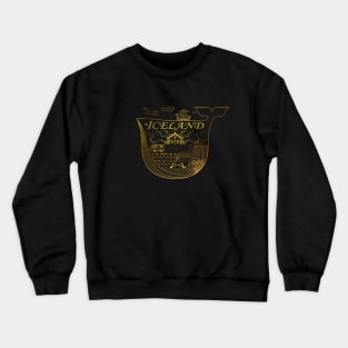 Golden Iceland Crewneck Sweatshirt